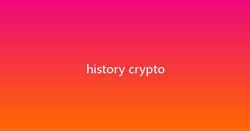 history crypto 